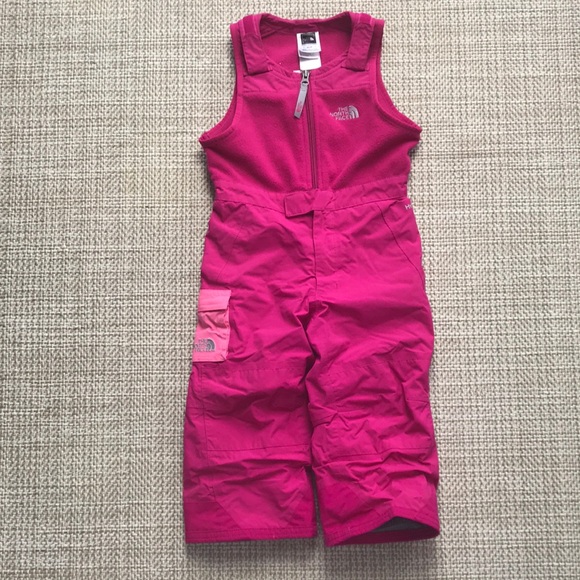 North Face Snow Bib (girls' size 2T) - Picture 1 of 5